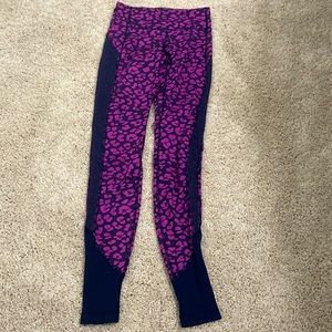 Lululemon Drop It Like It's Hot Tight Mini Cherry Cheetah Ultra Violet Navalblue